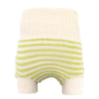 Little Clouds – doppeltgestrickte Wollüberhose aus Merinowolle – Made in Germany - Natur/Grün