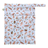 Little Lamb - Nasstasche mit Trockenfach - Wetbag mit Schlaufe - Gr. L (33x46 cm)