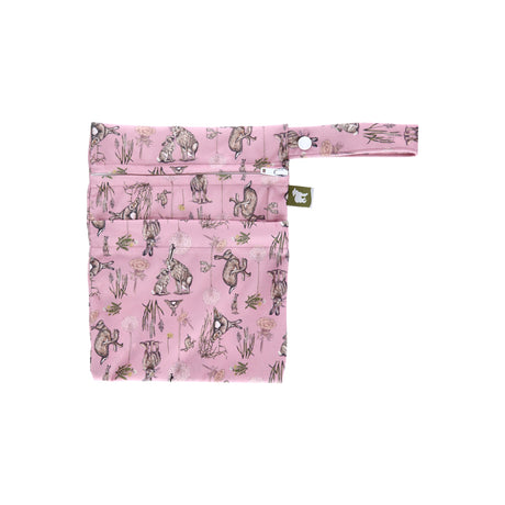 Little Lamb - Nasstasche mit Trockenfach - Wetbag mit Schlaufe - Gr. S (18x24 cm)