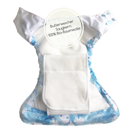 Mommy Mouse - Komplettwindel (AIO) - One Size (6-16 kg) - Sunshine