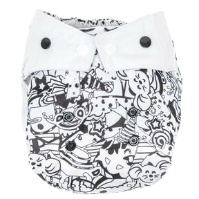 Mommy Mouse - Überhose mit extra weichem Beinabschluss - One Size - Black