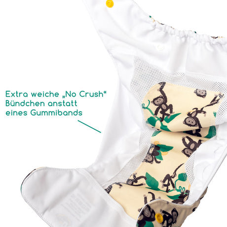 Mommy Mouse - SIO-Überhose  (weiche Beinbündchen) - One Size - White