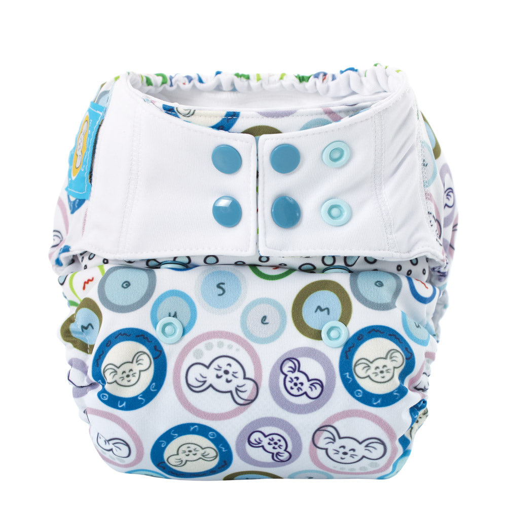 MommyMouse Überhosen (Newborn, One Size, XL) - Bubble Gum - Perfekte Qualität und hohe Robustheit zeichnen diese Windelmarke aus. Made in EU