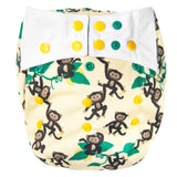 Mommy Mouse Stoffwindel Überhosen - Größen - Newborn, Onesize, XL - Affen