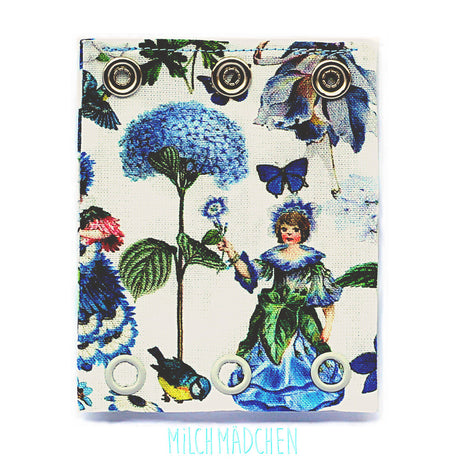 Milchmädchen - Bodyerweiterung (Bodyverlängerung) - Blumen Mädchen Blau - Einzeln (alle Größen)