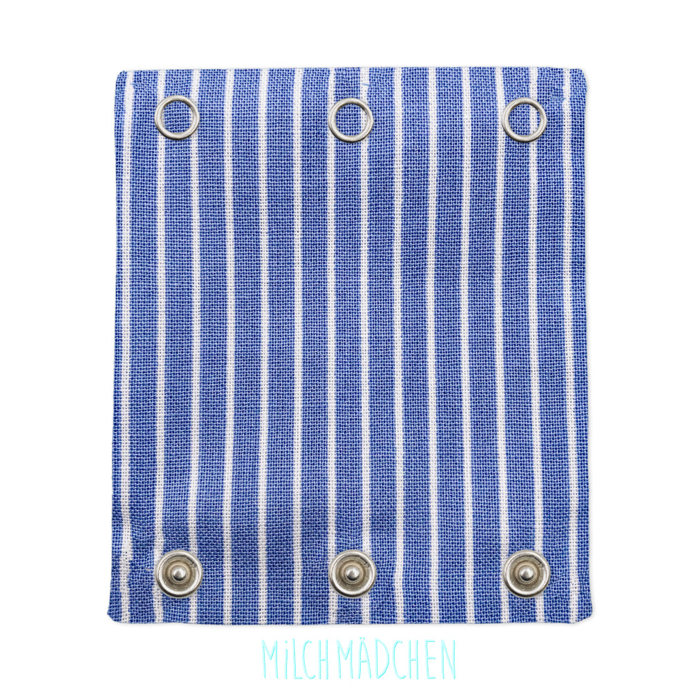 Milchmädchen - Bodyerweiterung (Bodyverlängerung) - Streifen Blau - Einzeln (alle Größen)