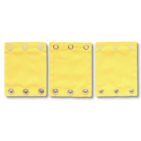 Milchmädchen - Bodyerweiterung/-verlängerung  -  in tollen Designs - 3 Stück in 3 Druckknopfgrößen