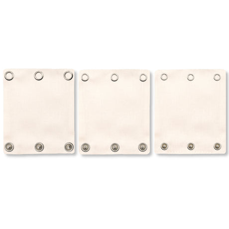 Milchmädchen - Bodyerweiterung/-verlängerung  -  in tollen Designs - 3 Stück in 3 Druckknopfgrößen