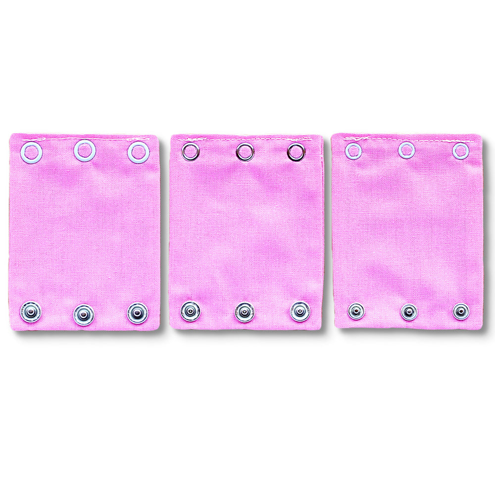 Milchmädchen - Bodyerweiterung/-verlängerung  -  in tollen Designs - 3 Stück in 3 Druckknopfgrößen