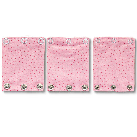 Milchmädchen - Bodyerweiterung/-verlängerung  -  in tollen Designs - 3 Stück in 3 Druckknopfgrößen