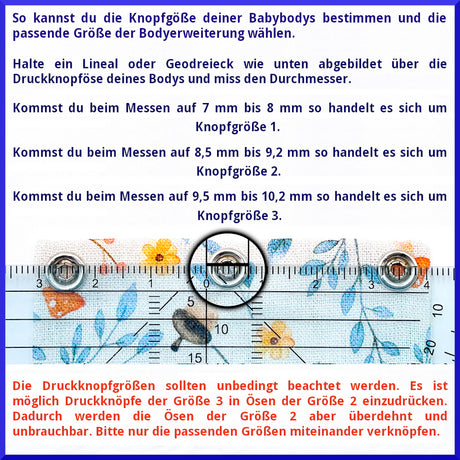 Milchmädchen - Bodyerweiterung (Bodyverlängerung) - Fuchs (Türkis) - Luxus Qualität, beste Stoffe - 100% Bio-Baumwolle