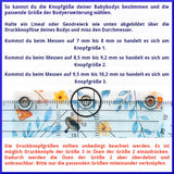 Milchmädchen - Bodyerweiterung (Bodyverlängerung) - Fuchs (Blau) - Luxus Qualität, beste Stoffe - 100% Bio-Baumwolle