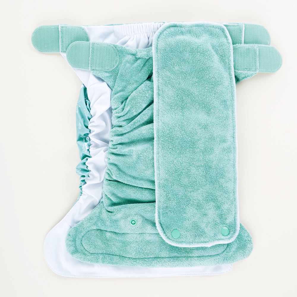 TotsBots - Bamboozle Pads (PeeNut) - Bambusviskose Saugeinlagen SET (Newborn + One Size)