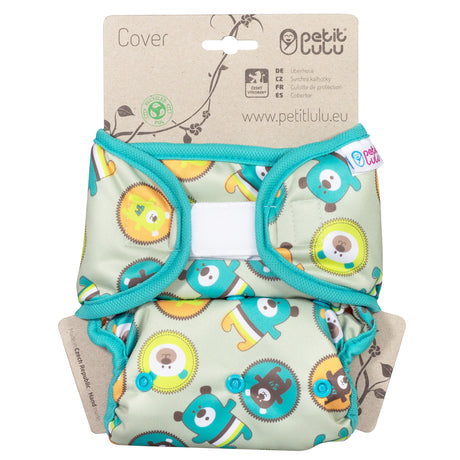 Petit Lulu - Überhose (Prefold) - One Size (5-16 kg) - mit Fleece-Laschen