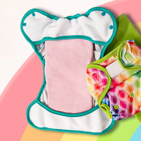Petit Lulu - Überhose (Prefold) - One Size (5-16 kg) - mit Fleece-Laschen