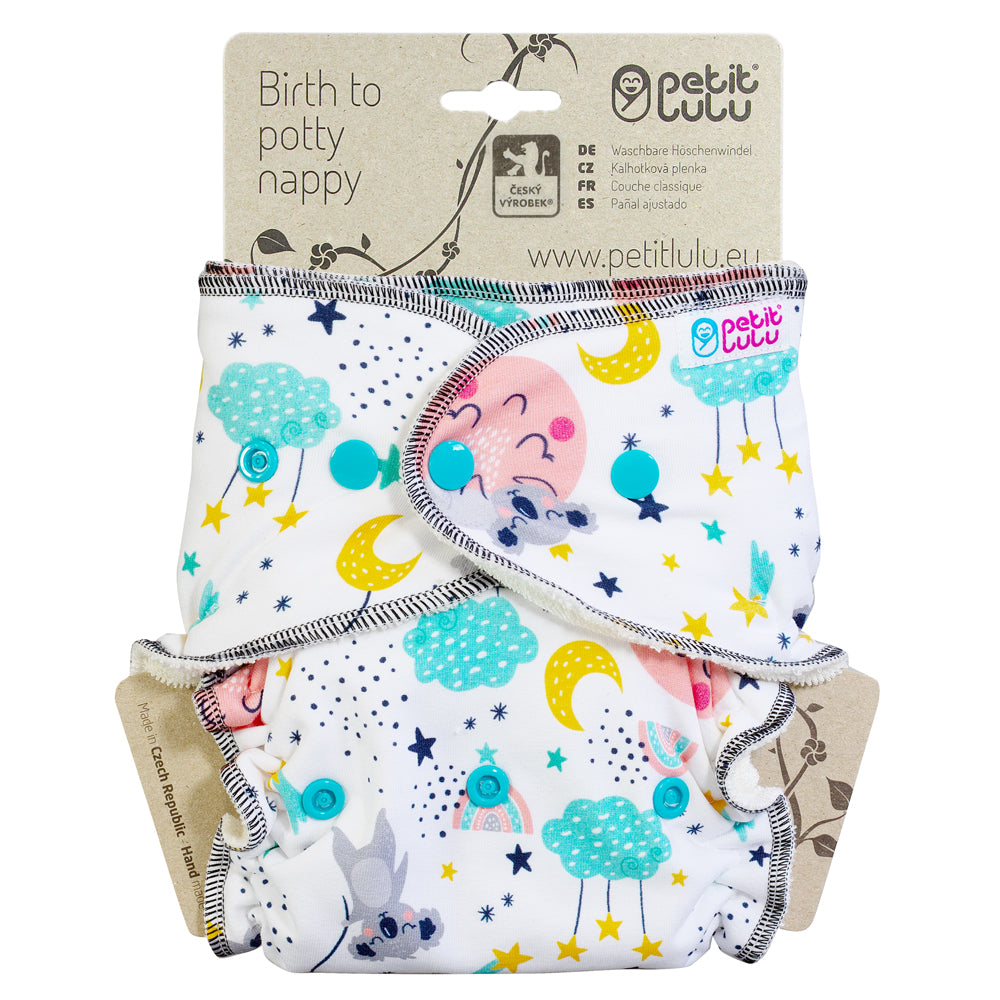 Petit Lulu - Höschenwindel "Classic" - XL-Maxi Nachtwindel (7-16 kg) mit Einlage & Fleece