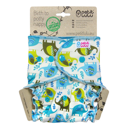 Petit Lulu - Höschenwindel "Fluffy Organic" - One Size (4-15 kg) mit langer Saugeinlage