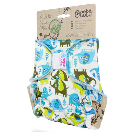 Petit Lulu - Höschenwindel "Fluffy Organic" - One Size (4-15 kg) mit langer Saugeinlage