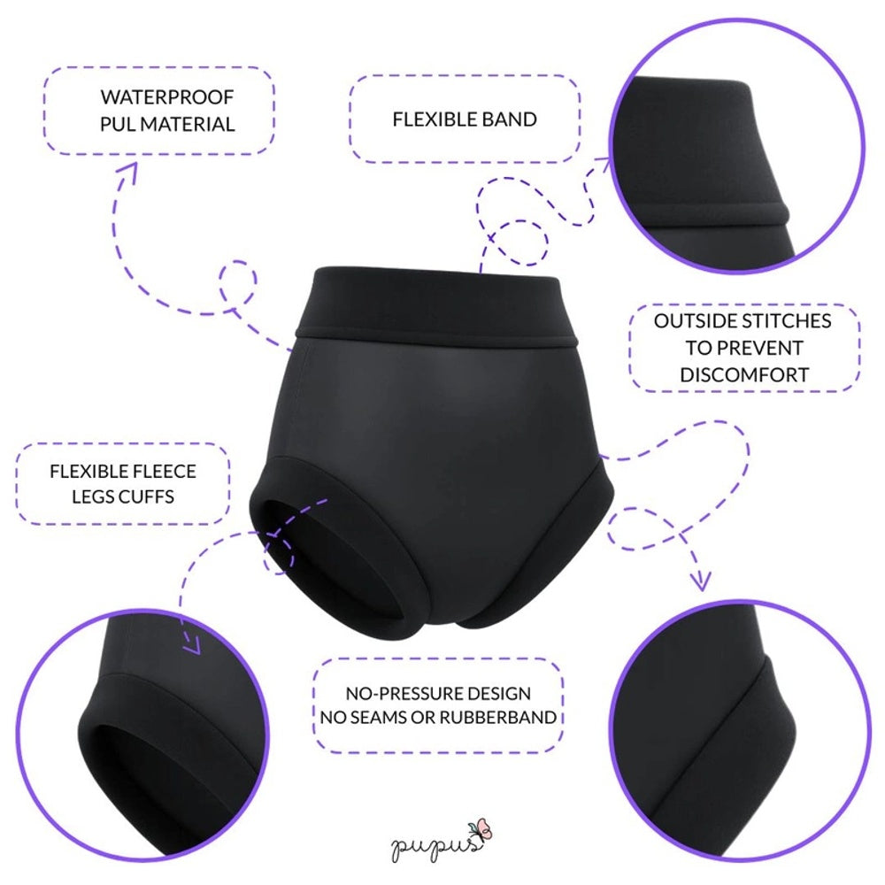 Pupus - Wasserdichte Schutzhose - Schwarz