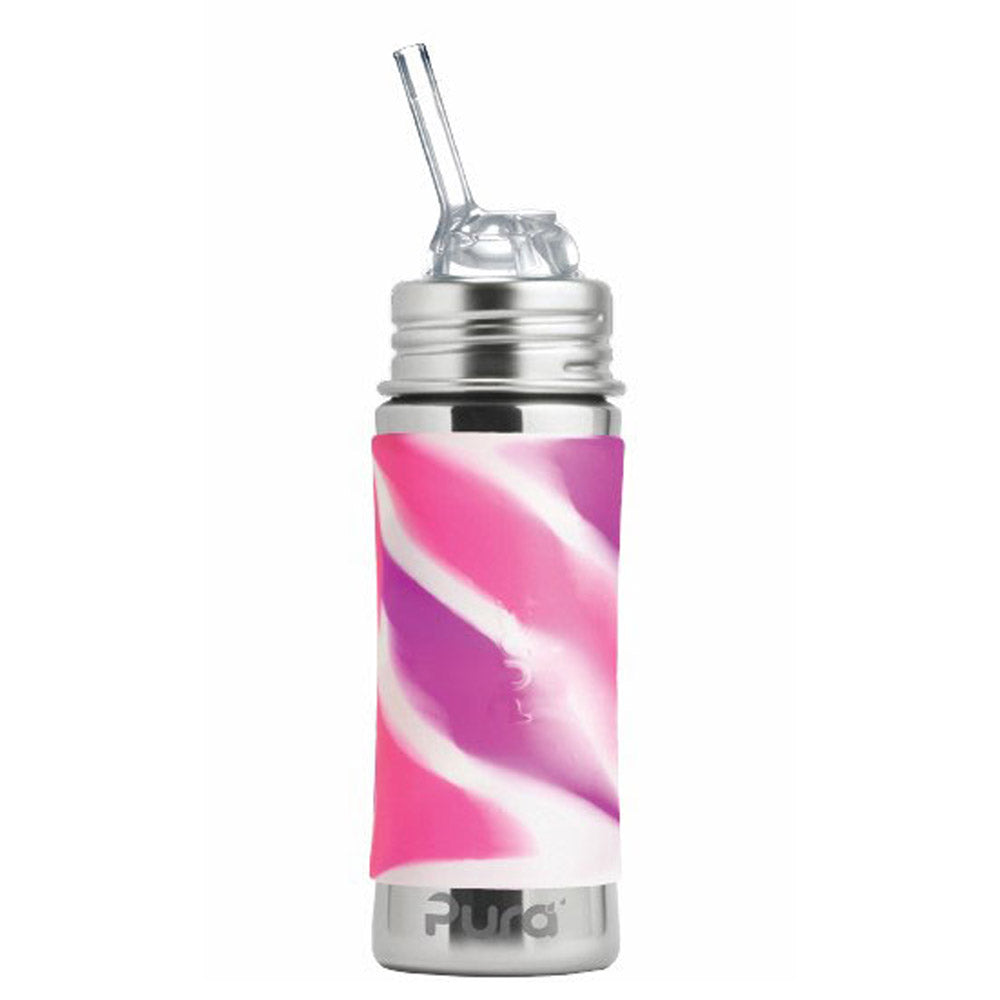 Pura Kiki - KIDDO Trinkflasche 325ml - Strohhalm Aufsatz (inkl. Schutzkappe)