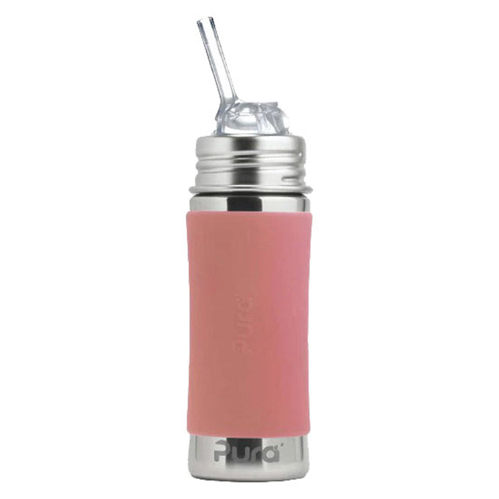 Pura Kiki - KIDDO Trinkflasche 325ml - Strohhalm Aufsatz (inkl. Schutzkappe)