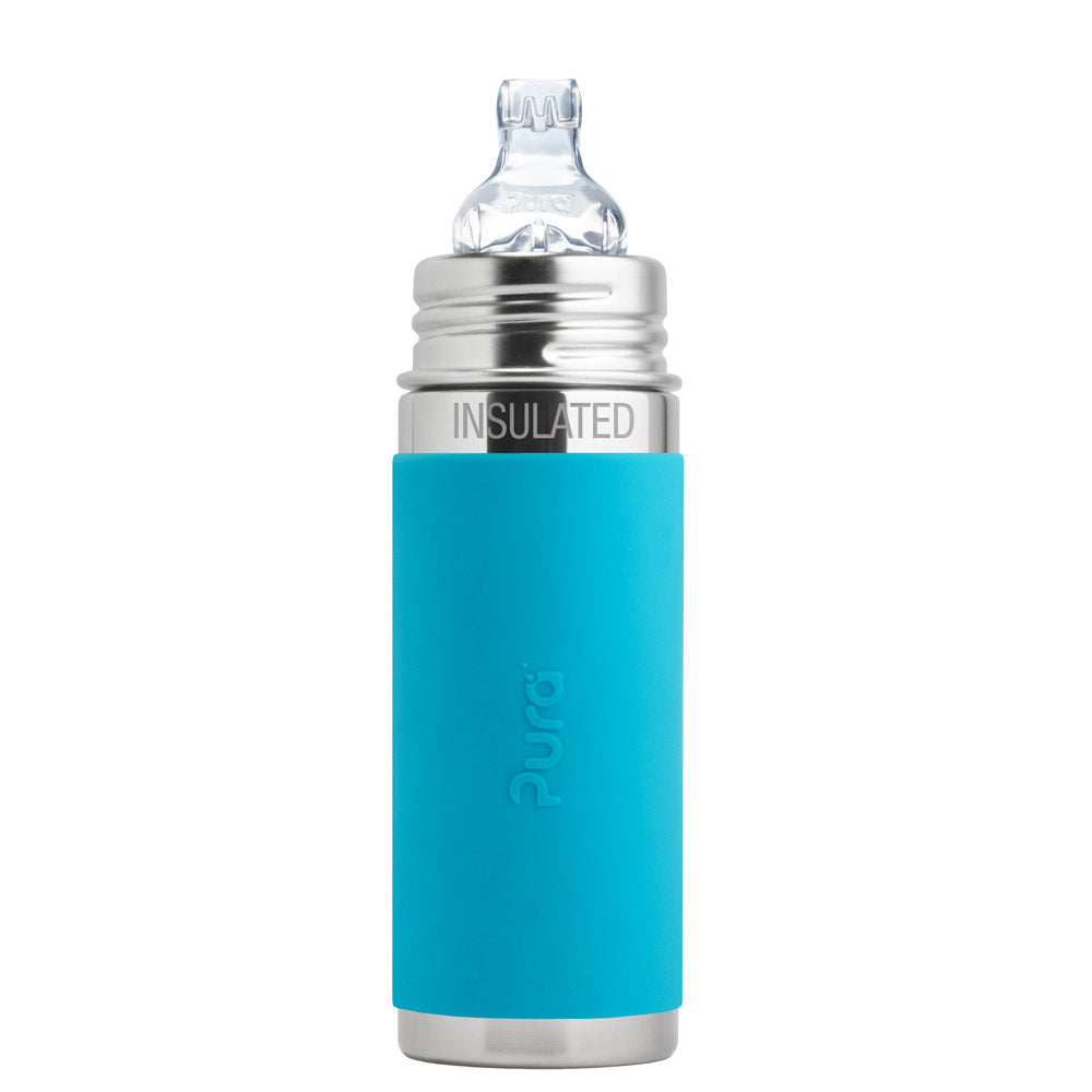Pura Kiki ISO-Flasche - 250ml - XL Trinklernaufsatz (inkl. Schutzkappe)