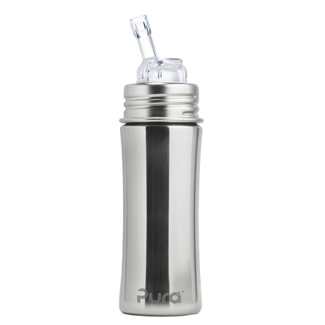 Pura Kiki Trinkflasche 325ml - Strohhalm Aufsatz (inkl. Schutzkappe)