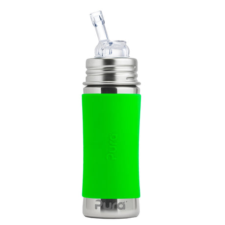 Pura Kiki Trinkflasche 325ml - Strohhalm Aufsatz (inkl. Schutzkappe)