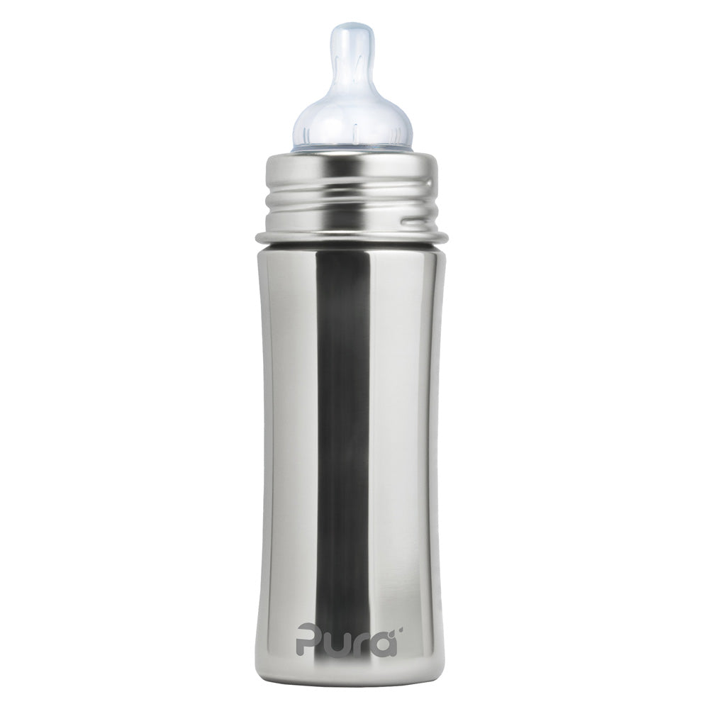 Pura Kiki Trinkflasche - 325ml - Weithalssauger (inkl. Schutzkappe)