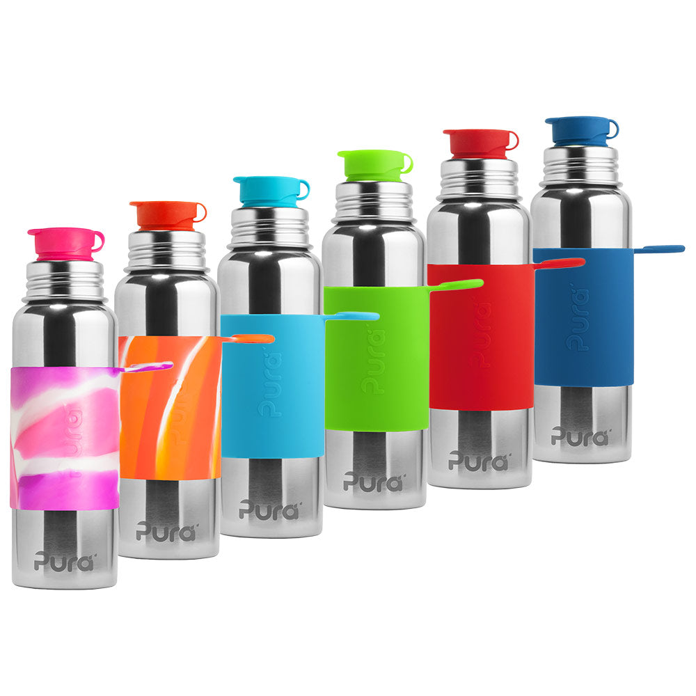 PuraSport™ ISO-Flasche 600ml - BigMouth™ Aufsatz (inkl. Silikonüberzug)