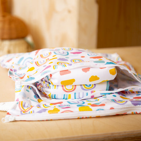 TotsBots - doppelter Wetbag mit Trockenfach Gr. M (38x30 cm)