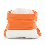 Culla di Teby (AI3) - "Classic" Baumwolle Hybridwindel - (EINZELN) - Weiß & Orange - XL
