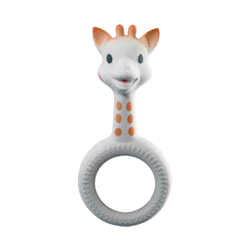Sophie la girafe - Beißring (Rund mit Griff) - 100% Naturkautschuk