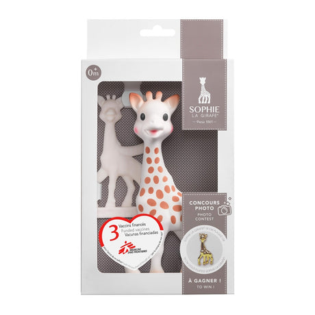 Sophie la girafe & Beißring im Geschenk-SET - 100% Naturkautschuk