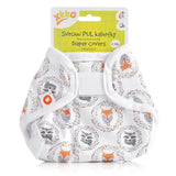 XKKO PUL-Überhose - Newborn (2-4 kg) - Füchse und Waschbären - PUL-Überhose für Stoffwindeln