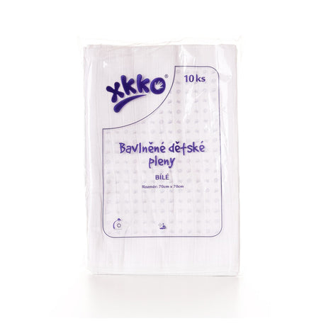 XKKO - Classic Mullwindeln (Musselintuch, Baumwollwindel) - 10 Stück