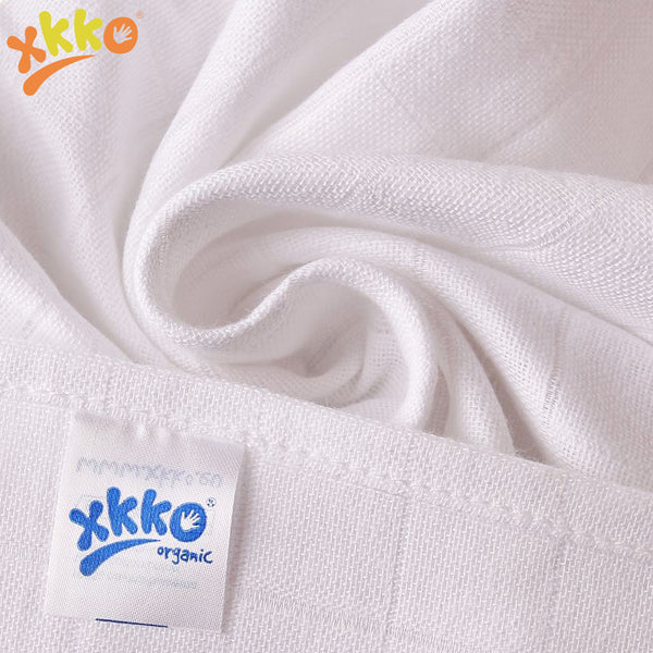 XKKO -  Organic Mullwindeln - 100% Bio-Baumwolle -  (Alte Zeiten) - 90x100cm - 3 Stück
