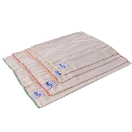 XKKO Prefolds - 100% Bio-Baumwolle - (6 Stück) - versch. Größen
