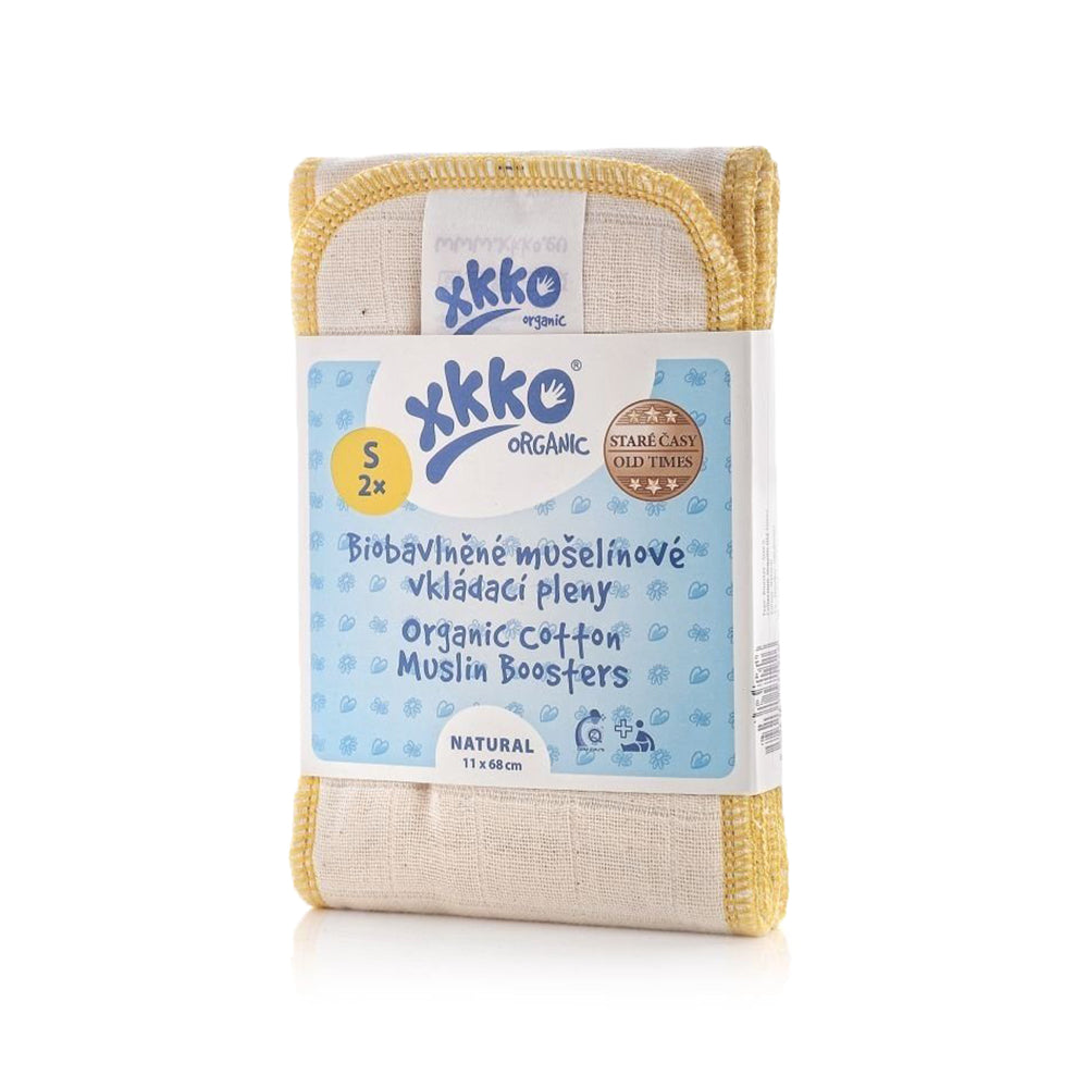 XKKO - Saugeinlagen - 100% Bio-Baumwolle (Alte Zeiten) - 2 Stück