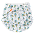 XKKO - waschbare Schwimmwindel - One Size (4-15 kg) - "Peacock Feathers"
