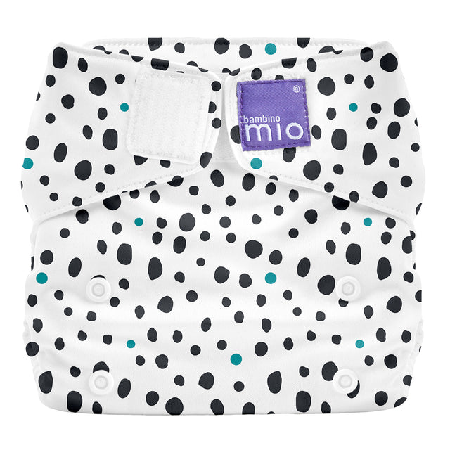 Bambino Mio MioSolo All-in-One Stoffwindel One Size im Design Dalmatian Dots von vorn