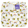 Bambino Mio MioSolo All-in-One Stoffwindel One Size im Design Honeybee Hive von vorn