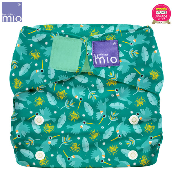 Bambino Mio MioSolo All-in-One Stoffwindel One Size im Design Hummingbird von vorn