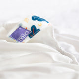 Detail der Bambino Mio MioSolo Classic Little Leaves mit lila Etikett