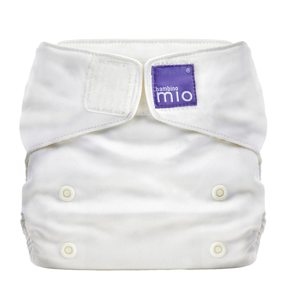 Bambino Mio MioSolo All-in-One Stoffwindel One Size im Design Weiß von vorn