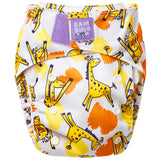 Bambino Mio Revolutionary wiederverwendbare AIO Windel One Size im Design Chomp (Giraffen und Löwen)