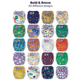Die 20 Designs der Bambino Mio Changemaker Box Bold & Brave