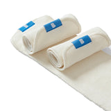 Gerollte Bambino Mio Mini Saugeinlagen mit blauem Etikett
