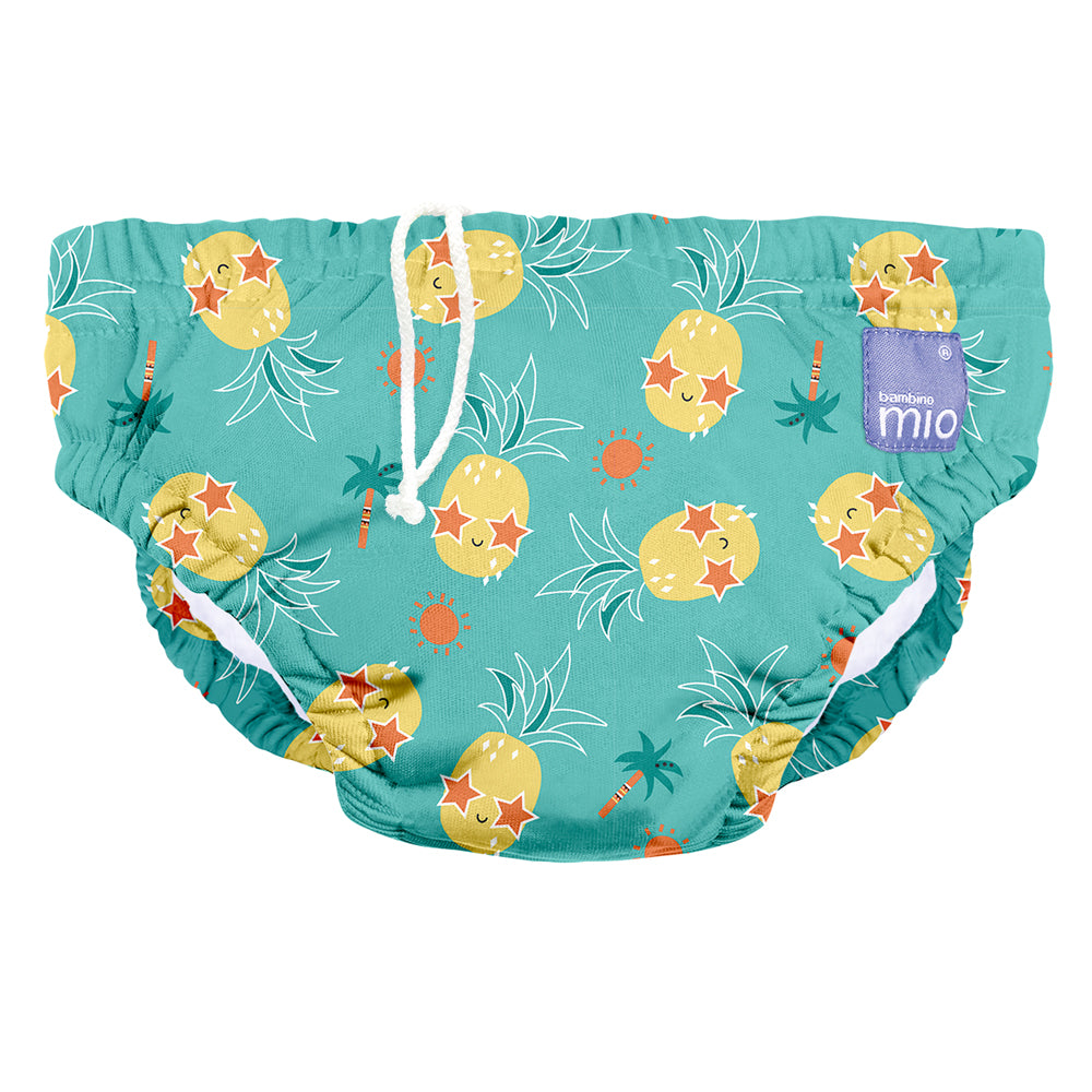 Bambino Mio waschbare Schwimmwindel im Design Pineapple Party (Mint mit Ananas), Größen S bis XL