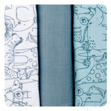 XKKO - Organic Mullwindeln - 100% Bio-Baumwolle - (Alte Zeiten) - 70x70cm